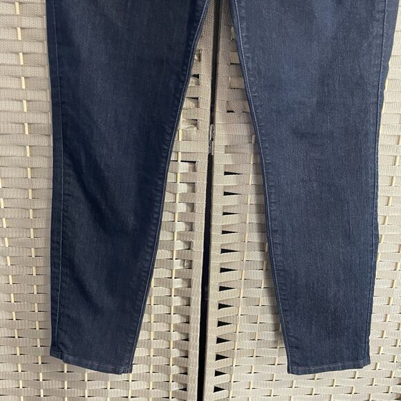 Loft CURVY HIGH-WAIST SKINNY ANKLE Jeans Size 29/8 Medium Wash Blue Stretch EUC - Picture 4 of 10